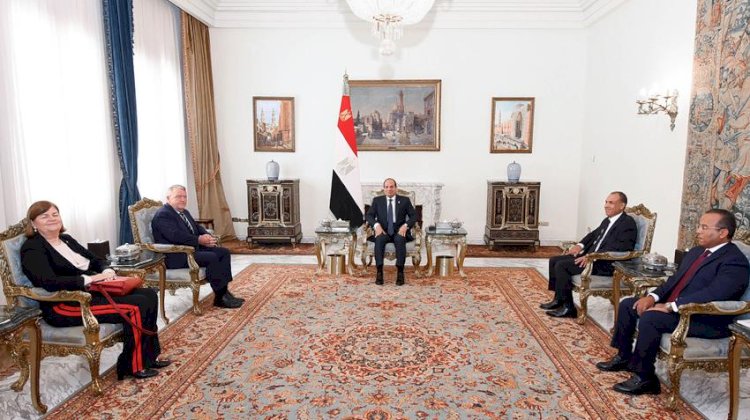 الرئيس السيسي يستقبل وزير خارجية الدنمارك