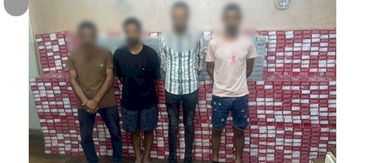 ضبط كميات كبيرة من السجائر مجهولة المصدر بالقاهرة