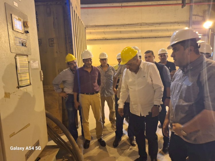 عصمت في زيارة مفاجئة لمحطة توليد كهرباء غرب القاهرة البخارية