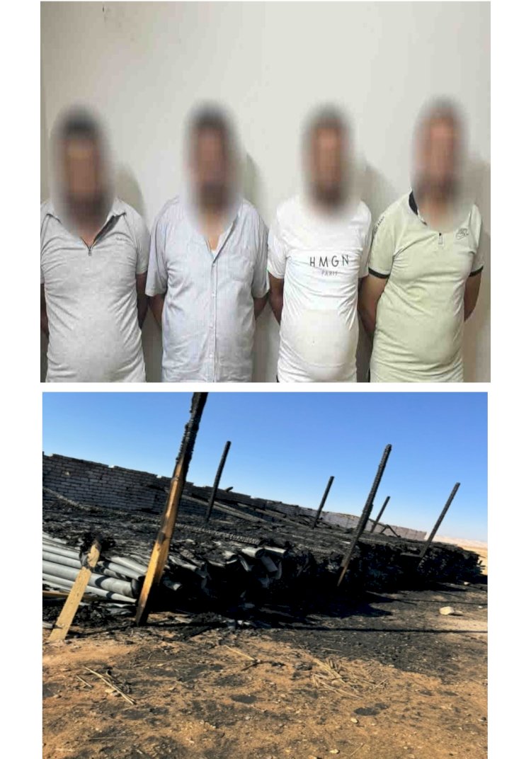 الشرطة تكشف حقيقة اضرام النيران في مزرعة بالبحر الاحمر