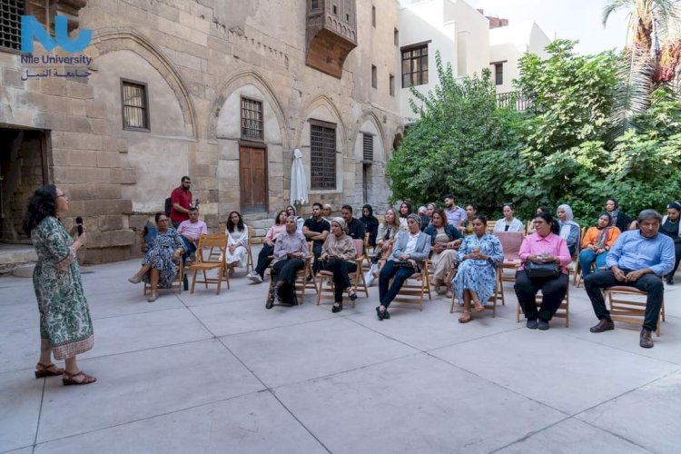 جامعة النيل تشارك بطلابها في إعادة الاستخدام الوظيفي لــ "بيت الرزاز"
