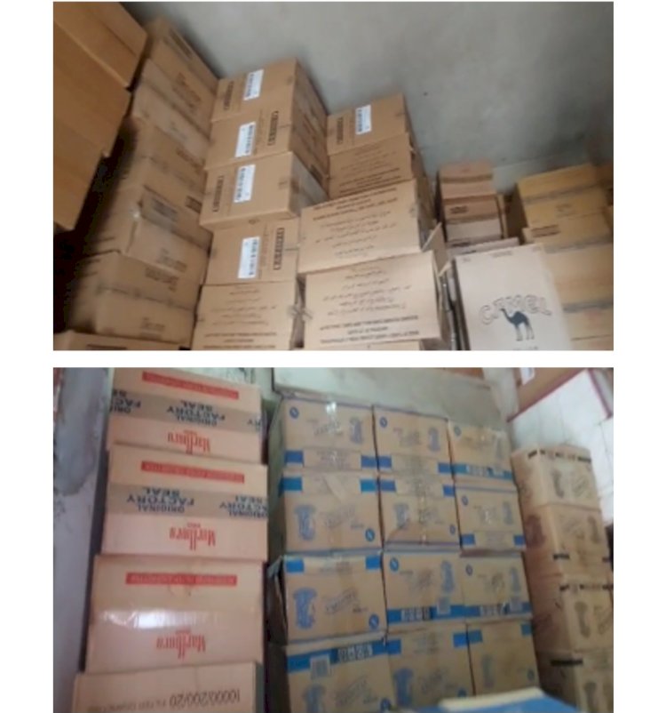ضبط ٢٠٠ ألف عبوة سجائر في السوق السوداء