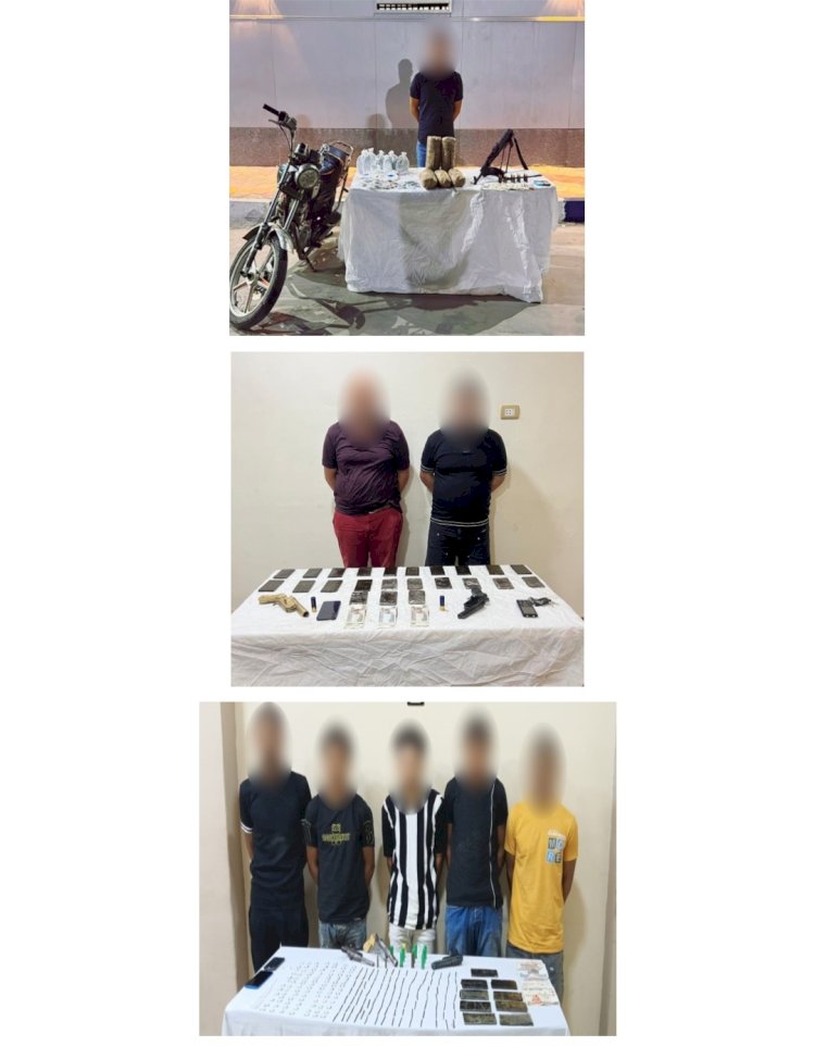 القبض علي تجار الاسلحة بخمسة محافظات