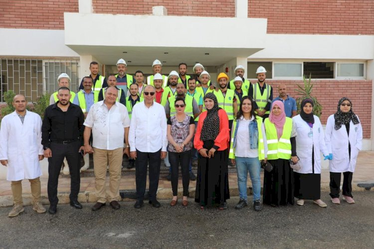 محافظ المنيا : انتهاء اكثر من 80% من أعمال المرحلة الثانية من محطة مياه المطاهرة