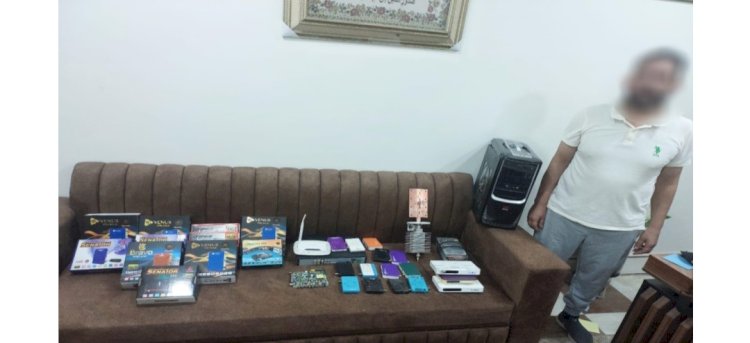 ضبط متهم لانشاءه محطة بث تليفزيوني بدون ترخيص