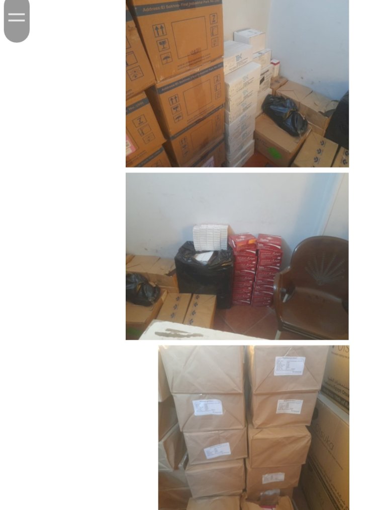 ضبط مخزن ادوية بدون ترخيص بالجيزة