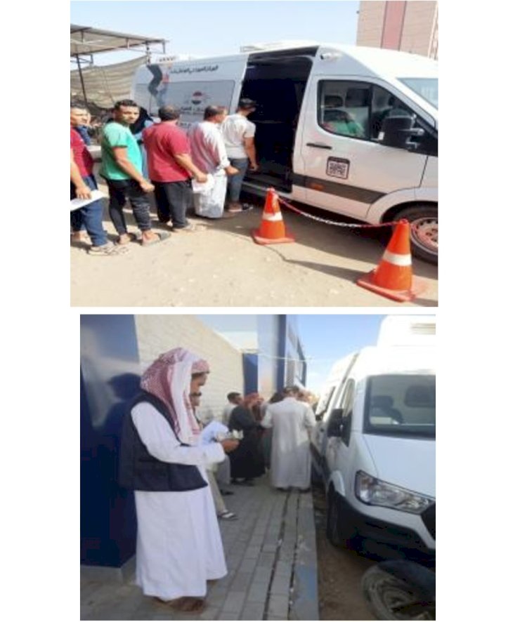 قوافل الاحوال المدنية المجهزة في ١١ محافظة لخدمة المواطنين