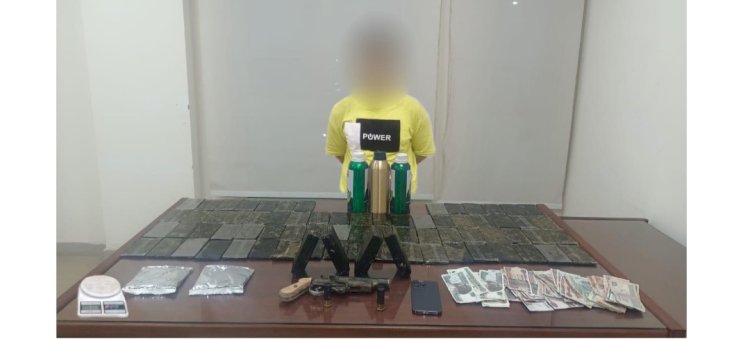 ضبط عاطل لقيامه بتصنيع  المواد المخدرة والاتجار فيها بالجيزة