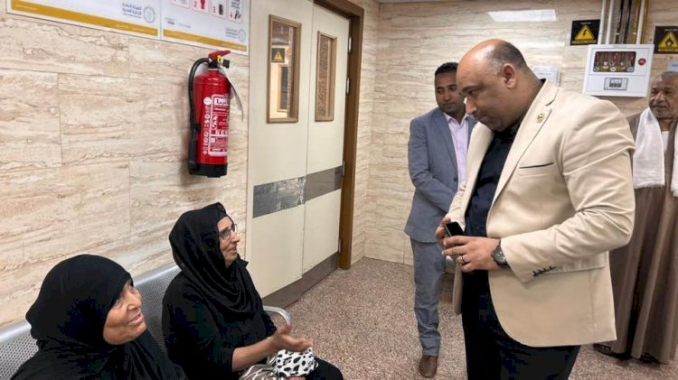 د احمد حماد يفاجئ مستشفى إيزيس التخصصي بزيارة مسائية