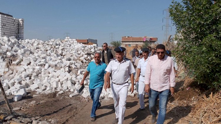 إزالة 910 حالة تعدي على أراضي زراعية وأملاك دولة بالمنيا