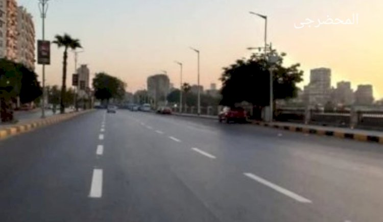 غلق أحد إتجاهين الحركة بطريق مصر حلوان الزراعى مطلع الطريق الدائرى