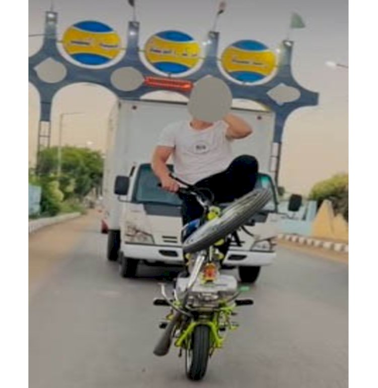 القبض علي قائد فيديو دراجة الحركات الاستعراضية بالدقهلية