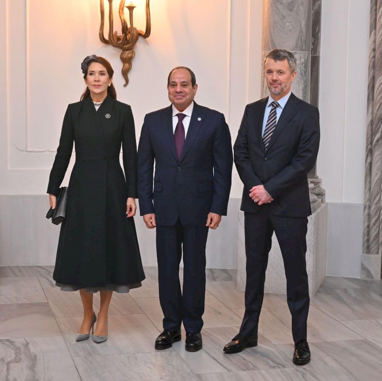 السيسي يلتقي ملك الدنمارك ضمن جولته الأوروبية