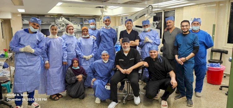 إجراء ٢٥ عمليه جراحية دقيقة بقسم طب وجراحة العيون بمستشفي سوهاج الجامعي