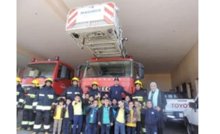 ادارتي المرور والحماية المدنية تستقبلان الطلاب بالبحيرة