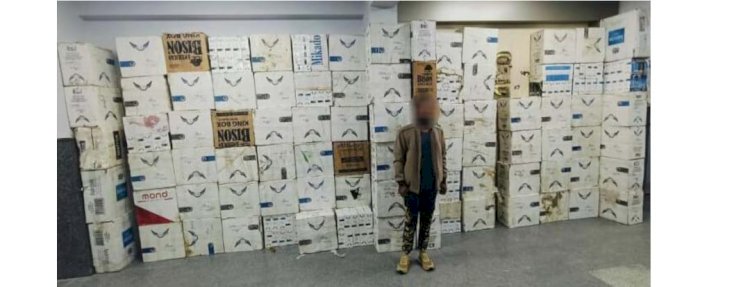 ضبط   45 ألف عبوة سجائر  مهربة ومجهولة  المصدر بمطروح