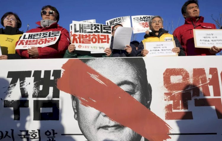 اشتباكات الجيش وضباط مكتب التحقيق خلال محاولة اعتقال الرئيس الكوري الجنوبي