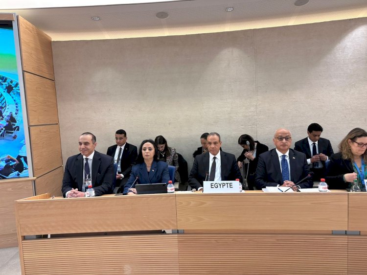 وزيرة التضامن تشارك في جلسة استعراض تقرير  UPR  لحقوق الإنسان بجنيف