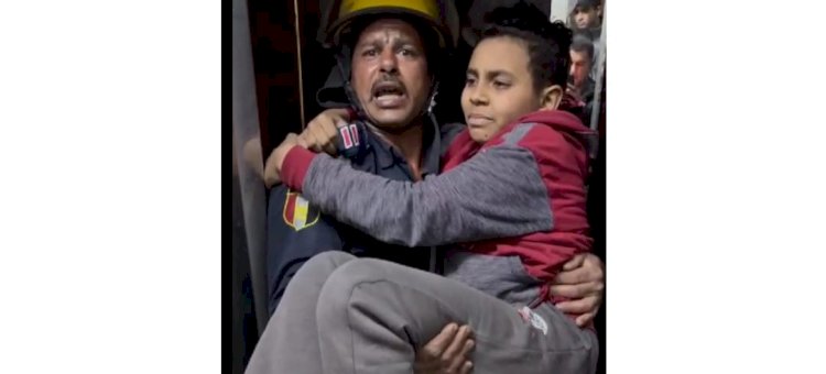 إنقاذ أحد الأشخاص محتجز داخل مصعد بأحد العقارات بالفيوم