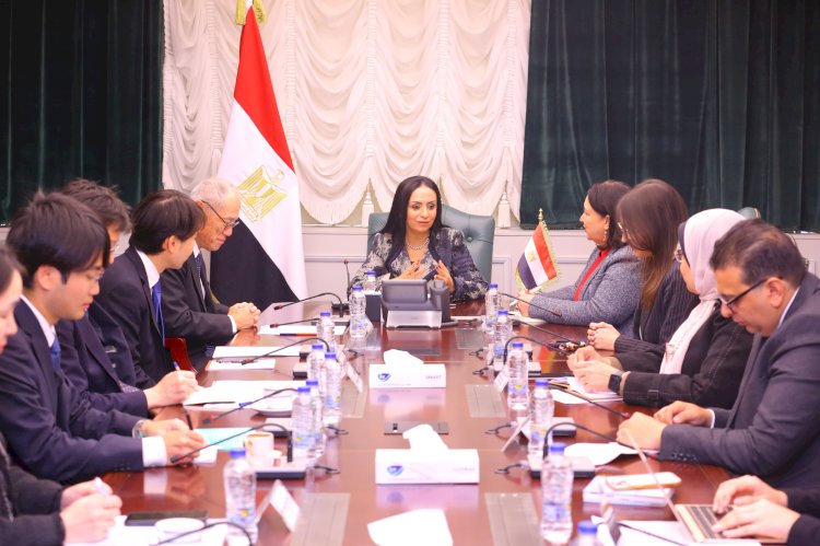 وزيرة التضامن تبحث مع السفير الياباني  التعاون في المجالات المشتركة