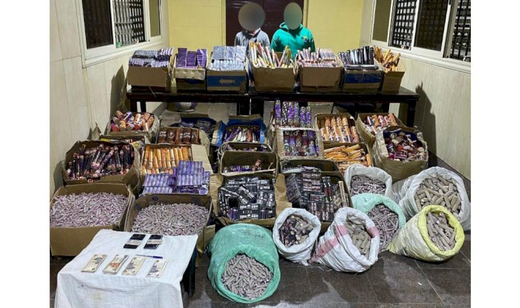 ضبط أكثر من 600 ألف قطعة ألعاب نارية بحوزة عاطلين بالجيزة