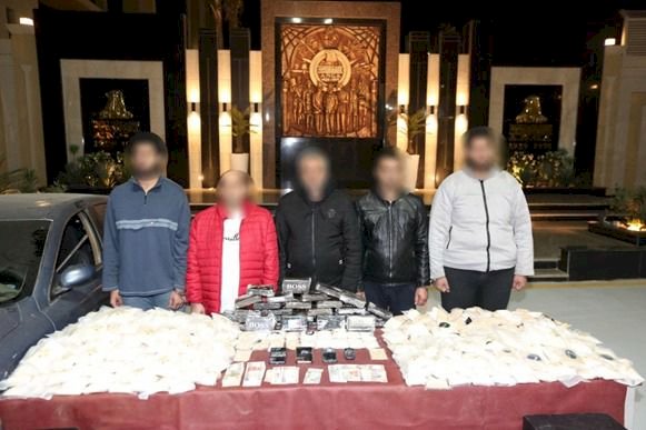 ضبط تشكيل عصابى لقيامه جلب كمية من المخدرات قيمتها اكثر من 850  مليون جنيه