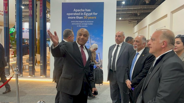 تفقد وفد من اعضاء مجلسي النواب والشيوخ معرض مصر الدولي للطاقة ايجبس 2025