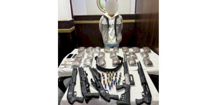 ضبط عاطل بحوزته مواد مخدرة واسلحة بالقاهرة