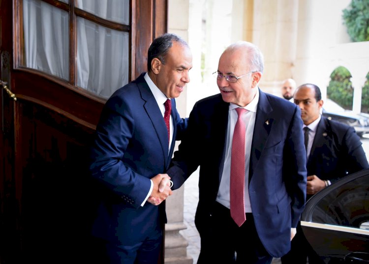 وزير الخارجية والهجرة يستقبل رئيس الوزراء وزير الخارجية الفلسطيني