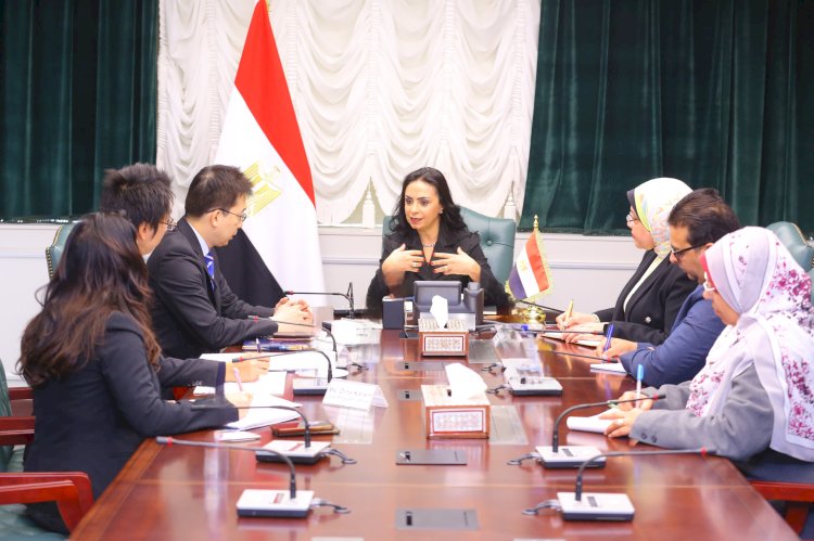 وزيرة التضامن  تلتقي الممثل الرئيسي الجديد ل جايكا