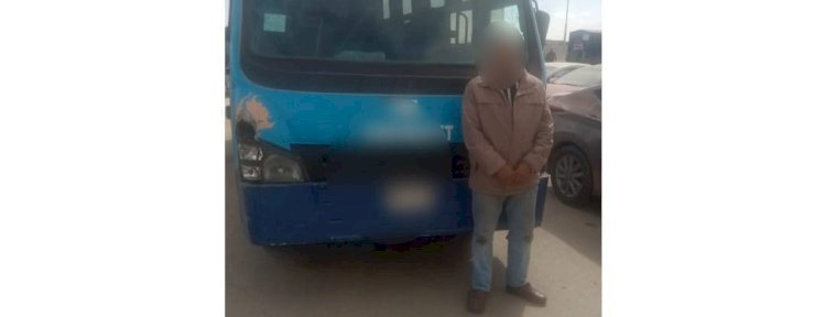 ضبط قائد اتوبيس نقل جماعى  يسير عكس الاتجاه بالقاهرة