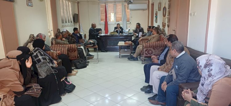 مدير عام التعليم بأبوتشت يبحث الاستعدادات لمعرض الأنشطة التربوية