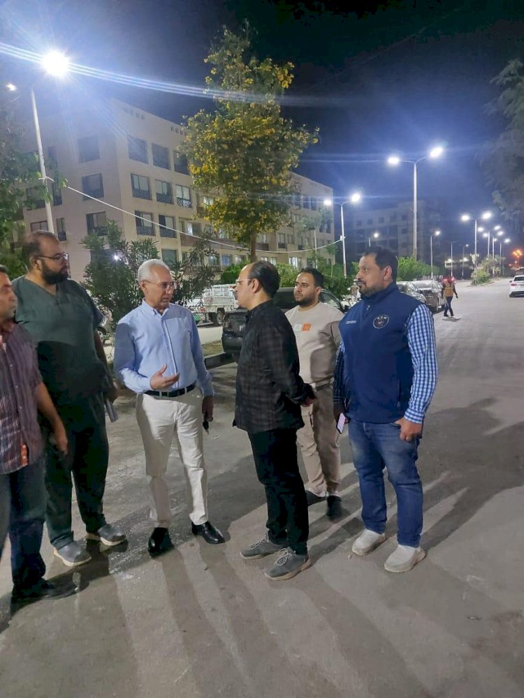 رئيس جامعة المنيا يفاجيء المستشفيات الجامعية ليلا لمتابعة سير العمل خلال العيد