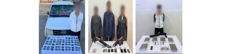 ضبط كوكتيل مخدرات بعدة محافظات