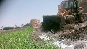 إزالة 88 حالة تعدٍ على الأراضي الزراعية وأراضي أملاك الدولة بالمنيا