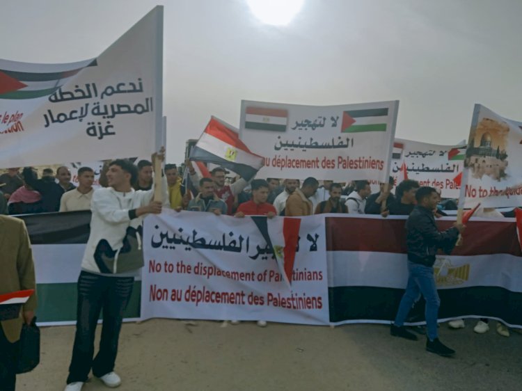 أمانة مصر الجديدة لحزب مستقبل وطن تشارك في المظاهرات الحاشدة بالعريش