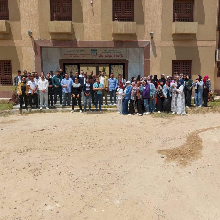 تدريب ميداني لطلاب زراعة الاسكندرية بمحطة بحوث مريوط