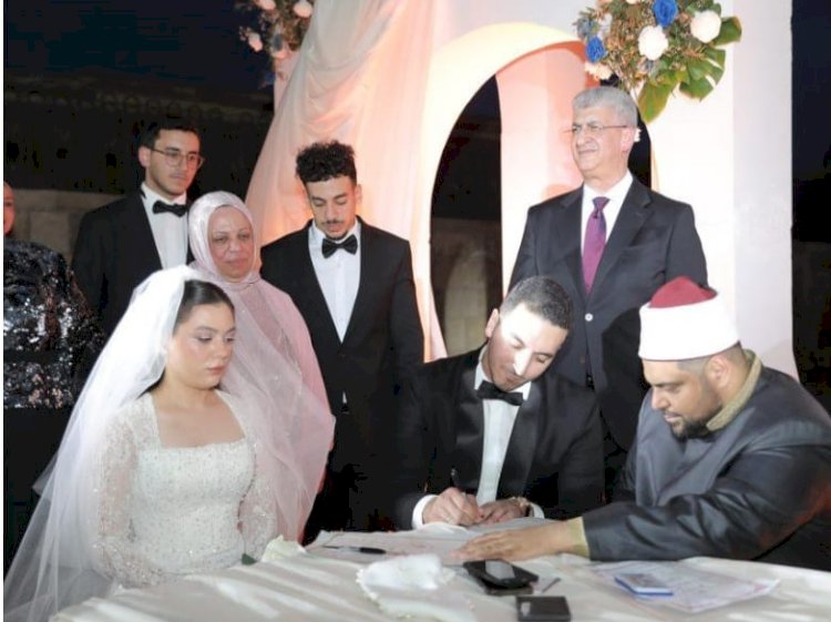 مليار مبروك المهندس محمد وليد لطفي وعروسه المهندسة اهلة