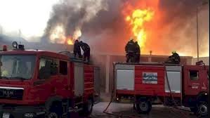 حريق هائل بـ حقل قمح في المنيا.. و4 سيارات إطفاء لإخماده