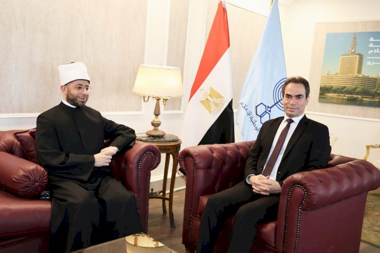 رئيس الهيئة الوطنية للإعلام يستقبل وزير الأوقاف في ماسبيرو