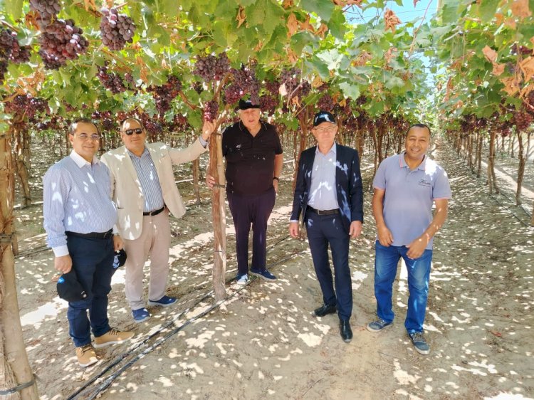 وزير الزراعة الصربي يزور بعض التجارب والمشروعات الزراعية المتميزة