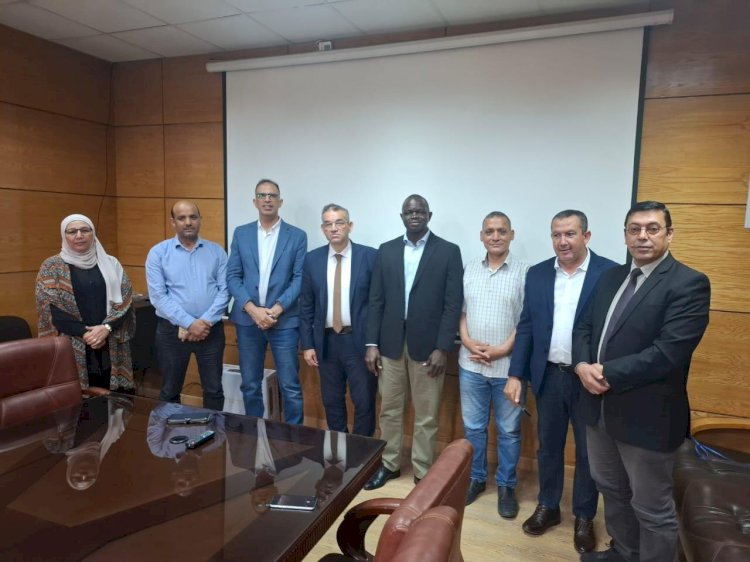 المحاصيل الحقلية يستقبل مدير مركز الارز الافريقي لبحث سبل التعاون