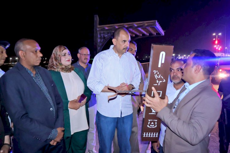 محافظ سوهاج  يتفقد أعمال الهوية البصرية وتطوير عدد من المحاور بمدينة سوهاج