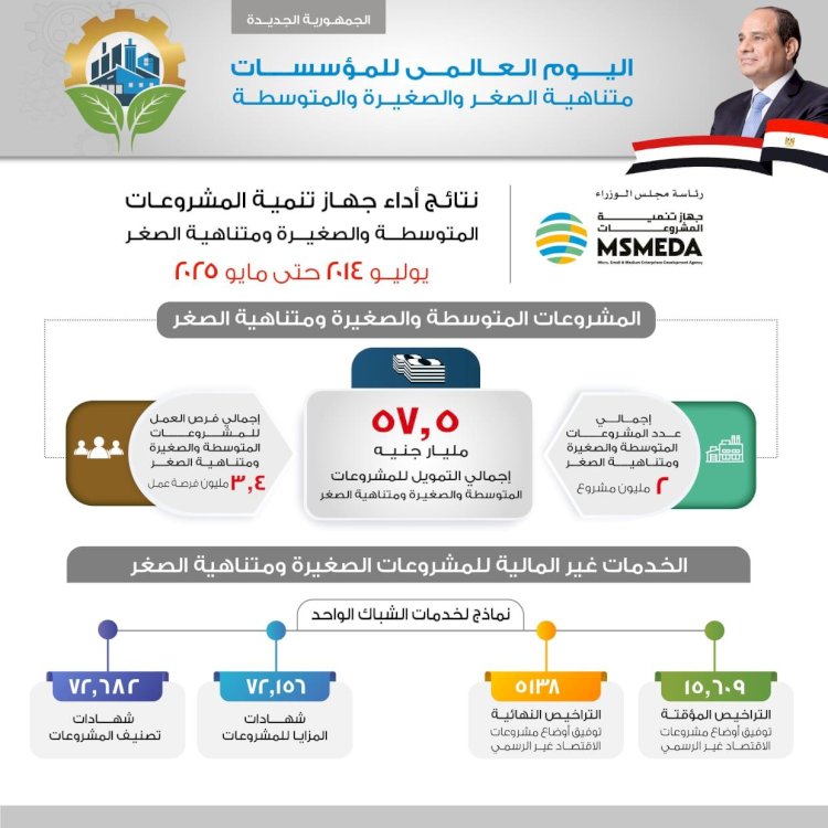 تصريحات رحمي امام اليوم العالمي للمؤسسات متناهية الصغر والصغيرة والمتوسطة