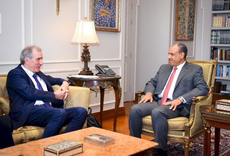وزير الخارجية يستقبل الممثل الخاص للاتحاد الأوروبي لعملية السلام في الشرق الأوسط