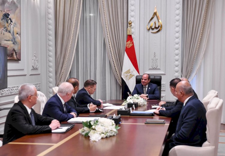 السيسي يلتقي المدير العام لهيئة الدولة للطاقة النووية "روسأتوم" الروسية