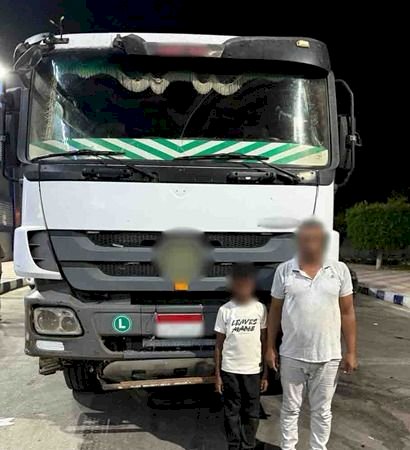 ضبط طفل لقيامه بقيادة سيارة نقل بكفر الشيخ