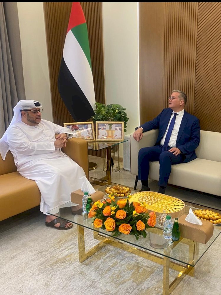 وزير البترول يبحث التعاون مع مدير الديوان بالفجيرة