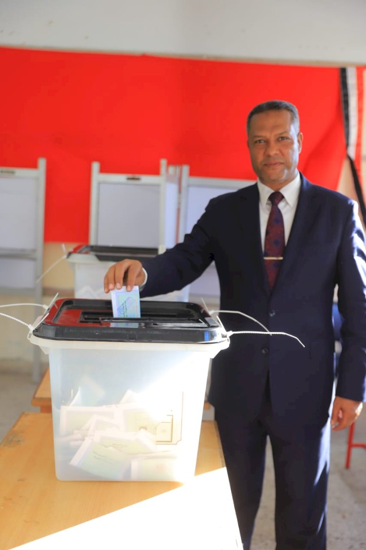 النائب محمد حمزه يدلي بصوته في انتخابات الشيوخ 2025 ويشيد بإقبال المواطنين