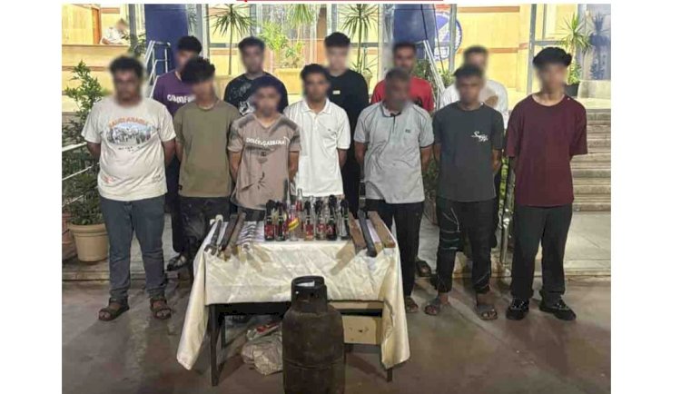 ضبط طرفى مشاجرة بالقاهرة بحوزتهم عددمن زجاجات  والعصى الخشبية